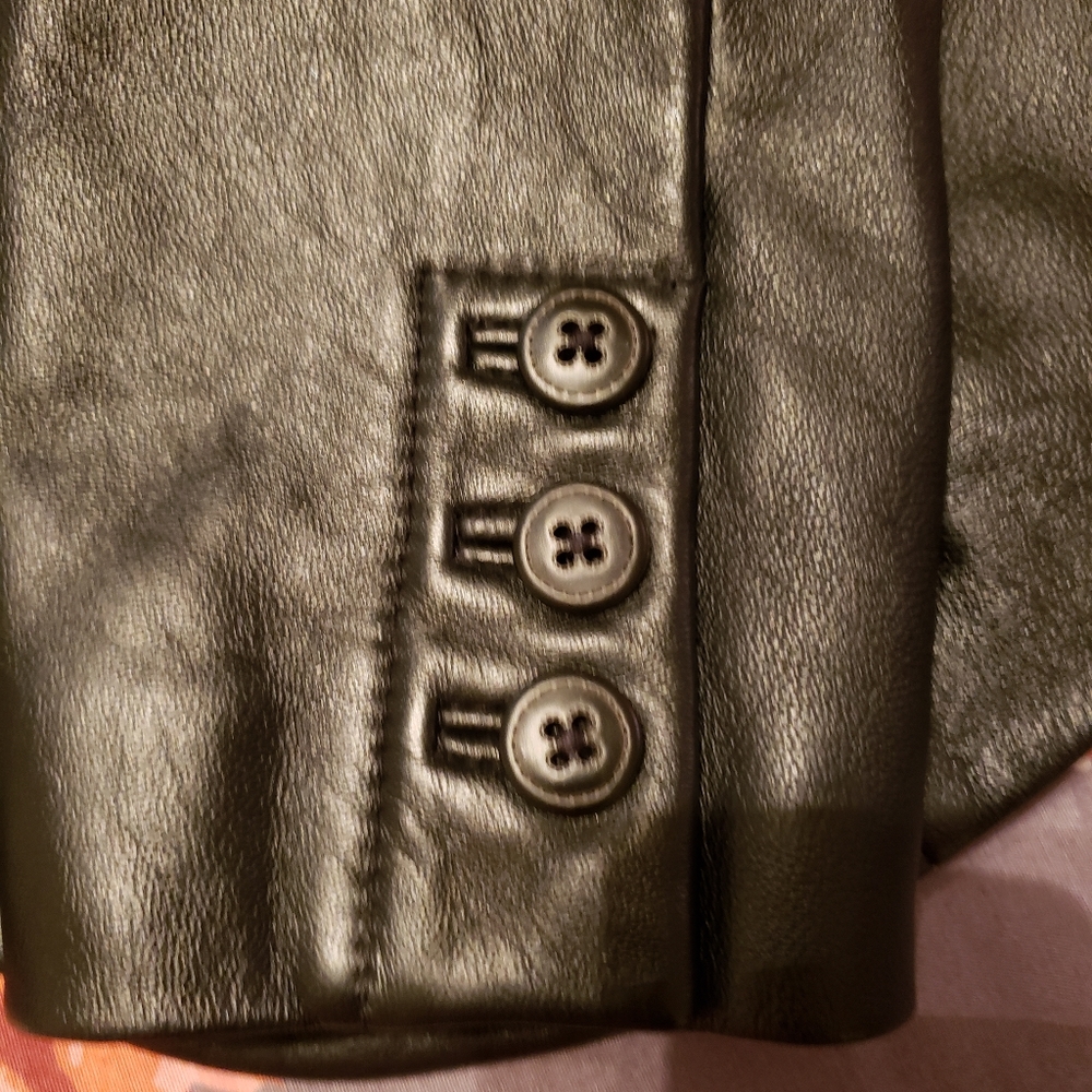 TRENDY leather Blazer - Picture 4 of 11